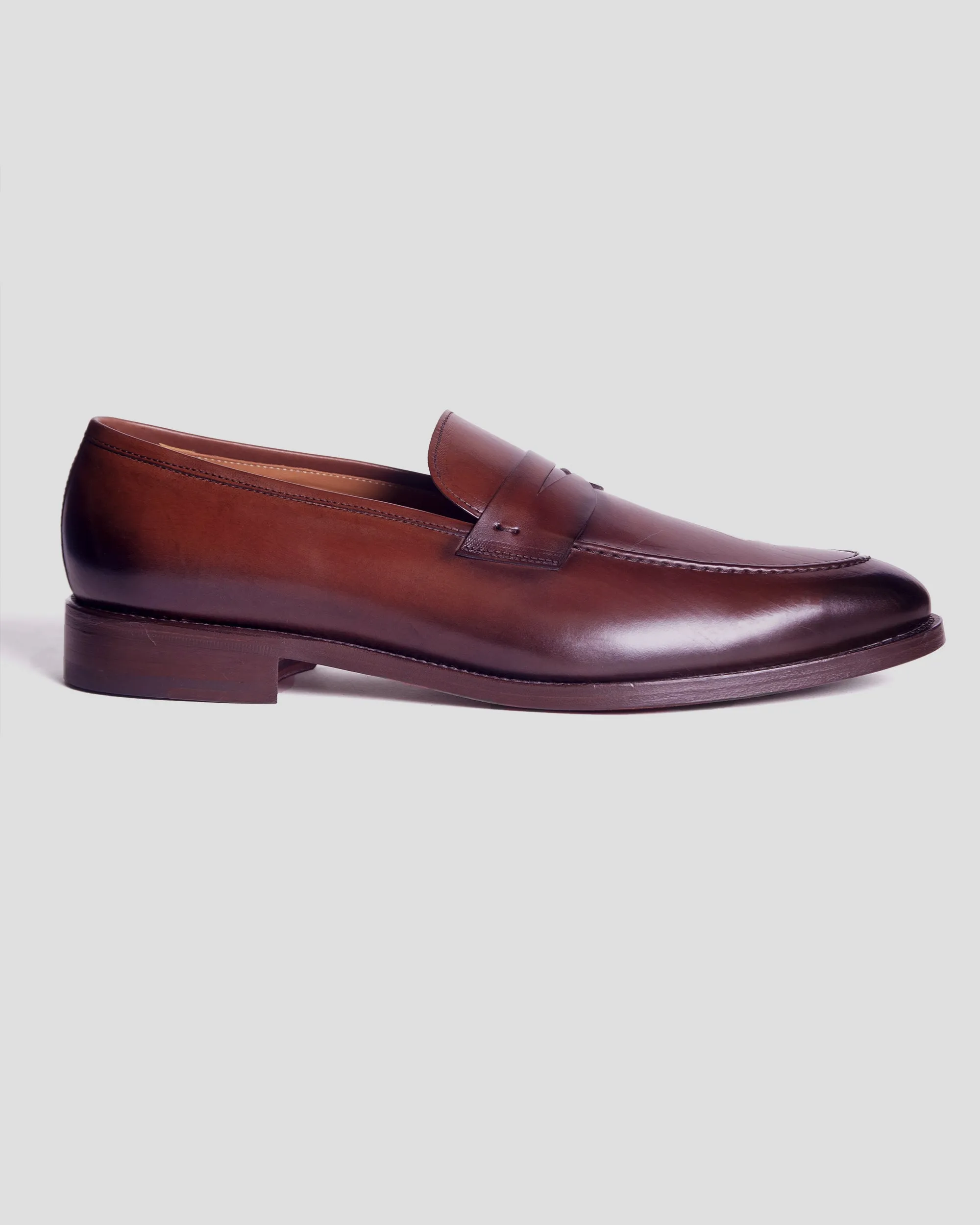 Smithson Penny Loafer V2 – Dark Brown sold by Southern Gents