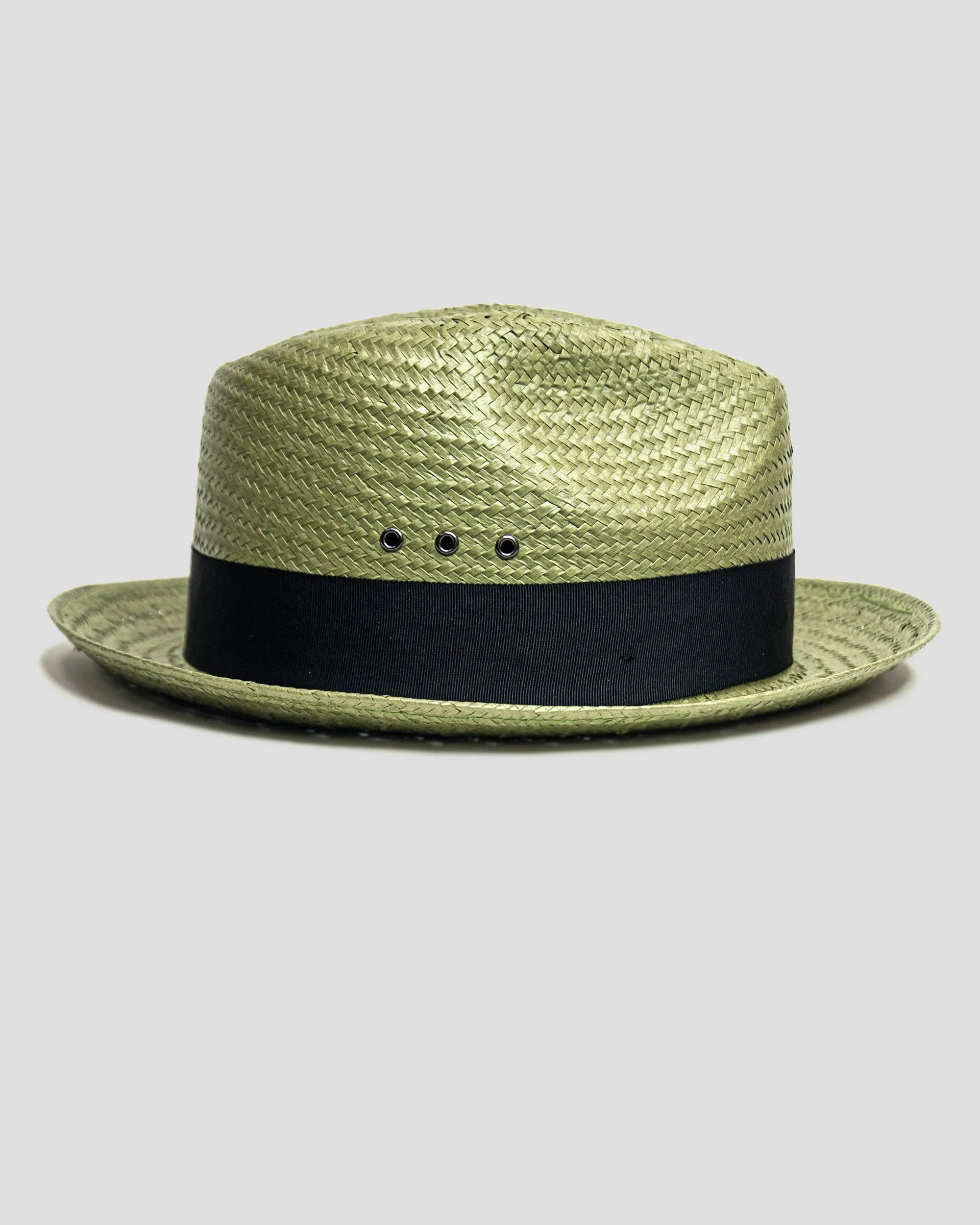 SG Straw Trilby Fedora Hat - Avocado + Black sold by Southern Gents product image thumbnail 4