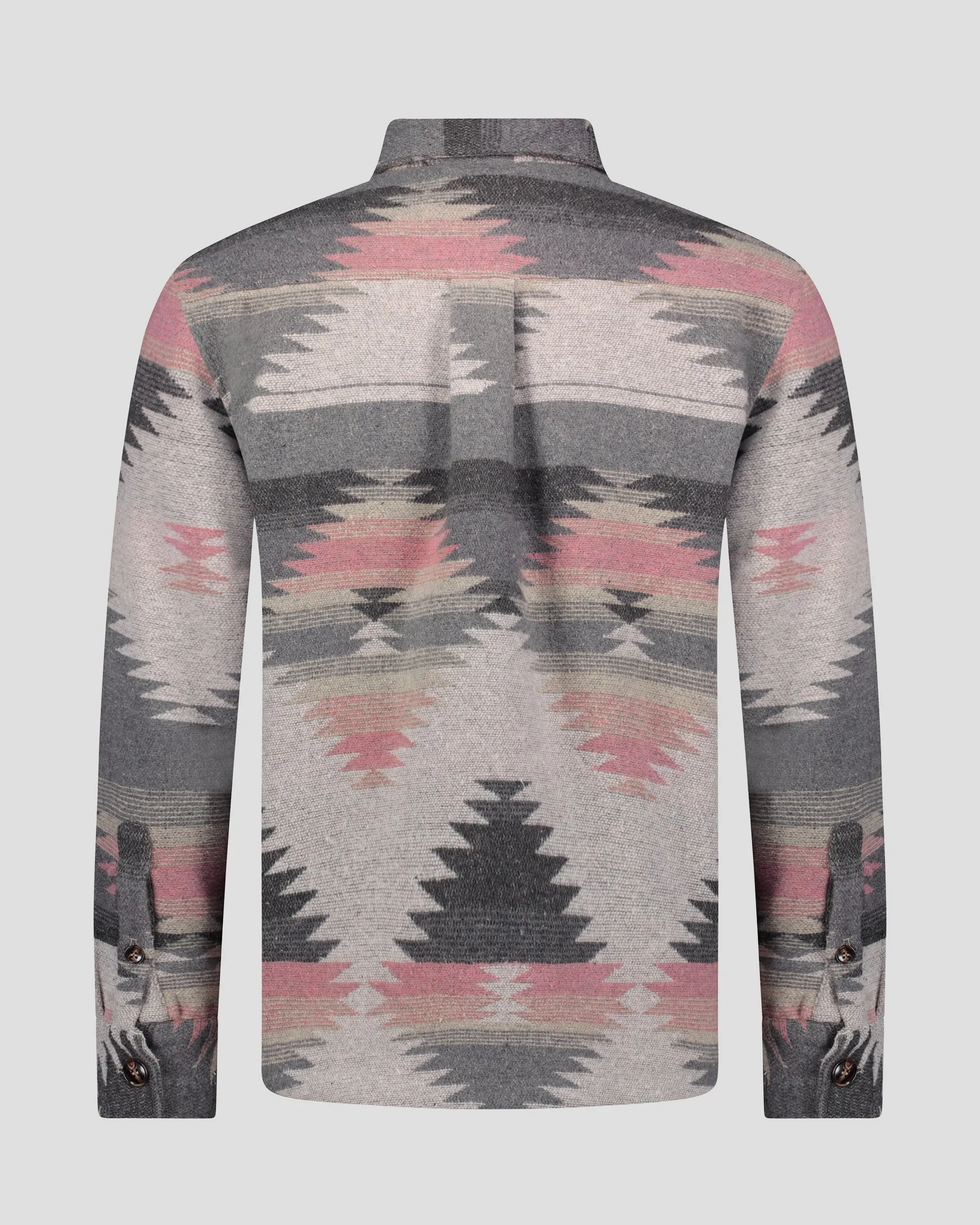 Southern Gents Quilted Aztec Shirt Jacket - Pink + Grey sold by Southern Gents product image thumbnail 5