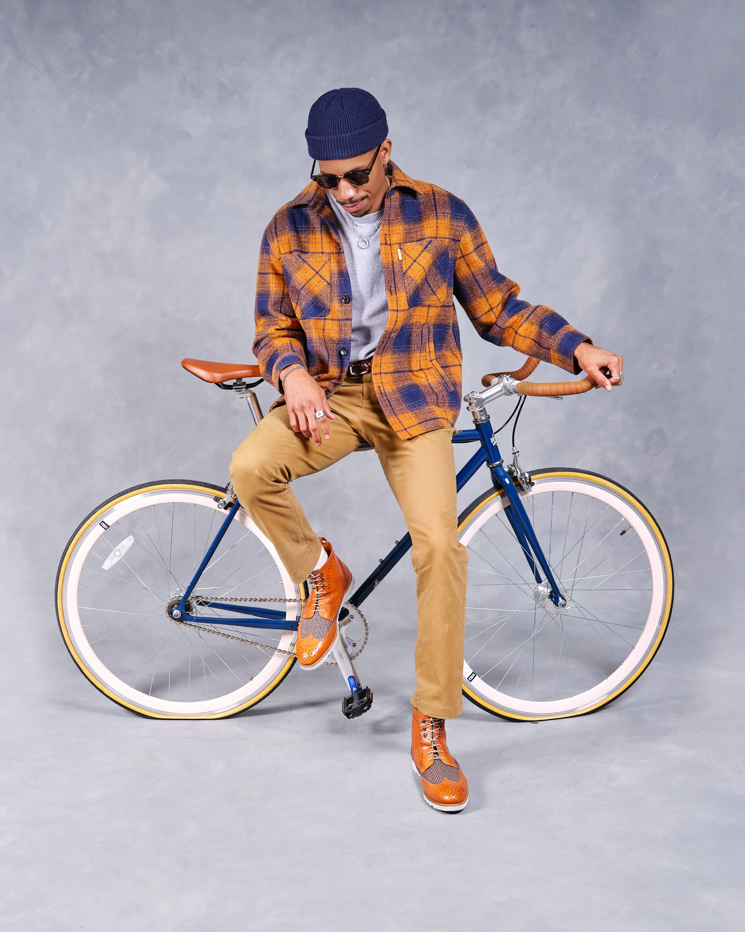 SG Quilted Shirt Jacket - Mustard Plaid sold by Southern Gents product image thumbnail 3