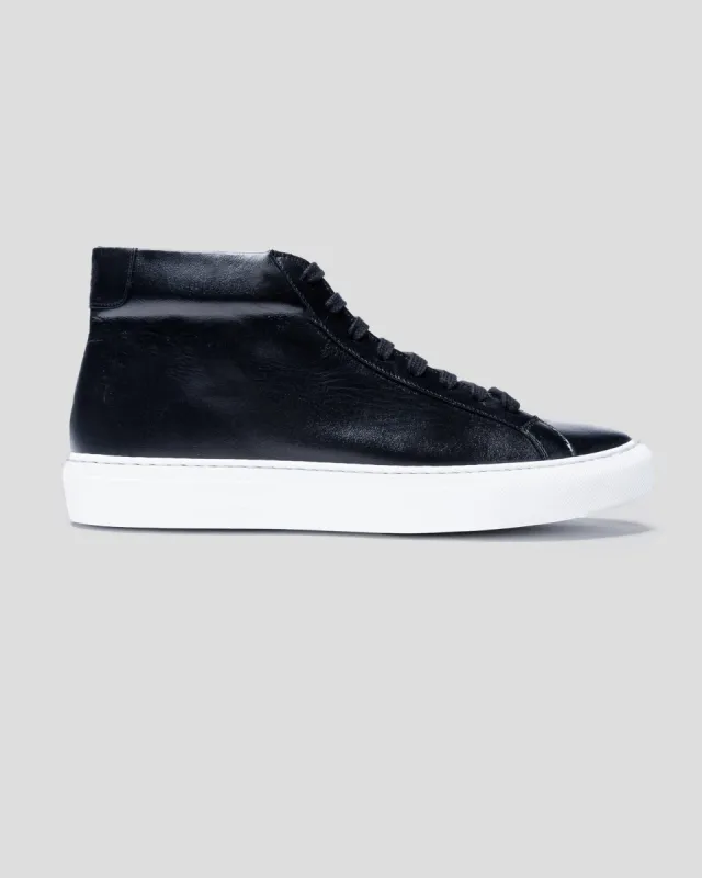 SG Mid Top Sneaker - Black sold by Southern Gents