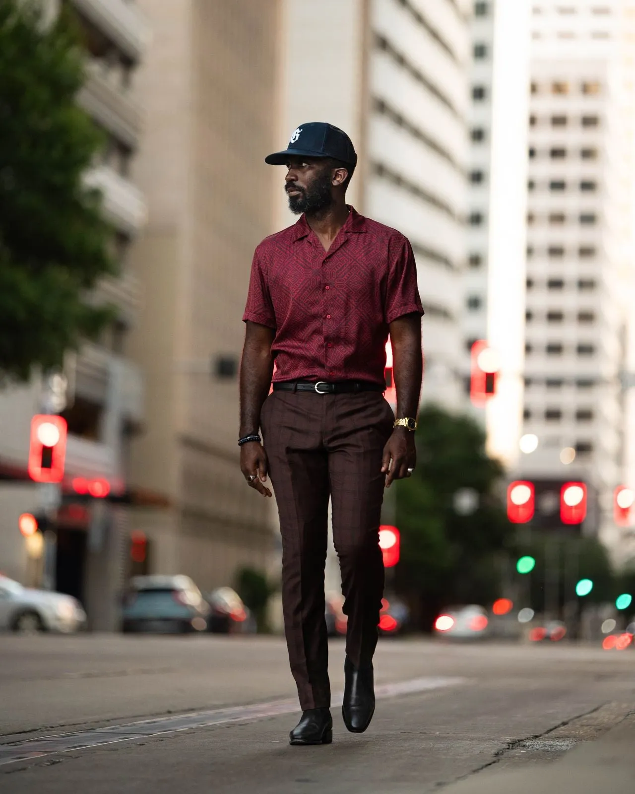 SG Camp Collar Shirt - Red Aztec sold by Southern Gents product image thumbnail 2
