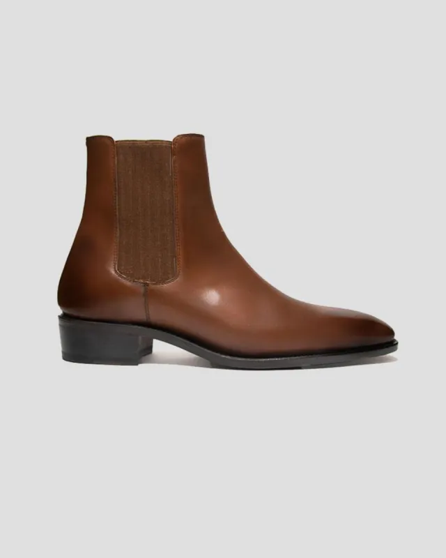 SG Damien Chelsea Boot - Brown Cognac sold by Southern Gents