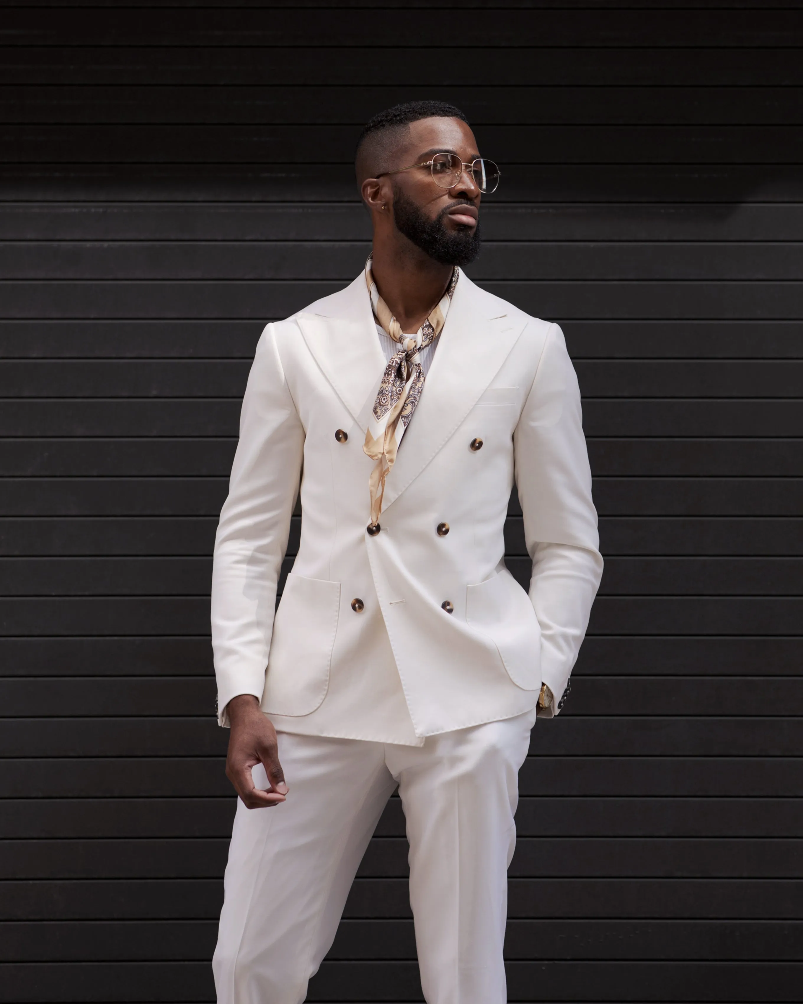 SG Double Breasted Blazer – Ivory sold by Southern Gents product image thumbnail 3