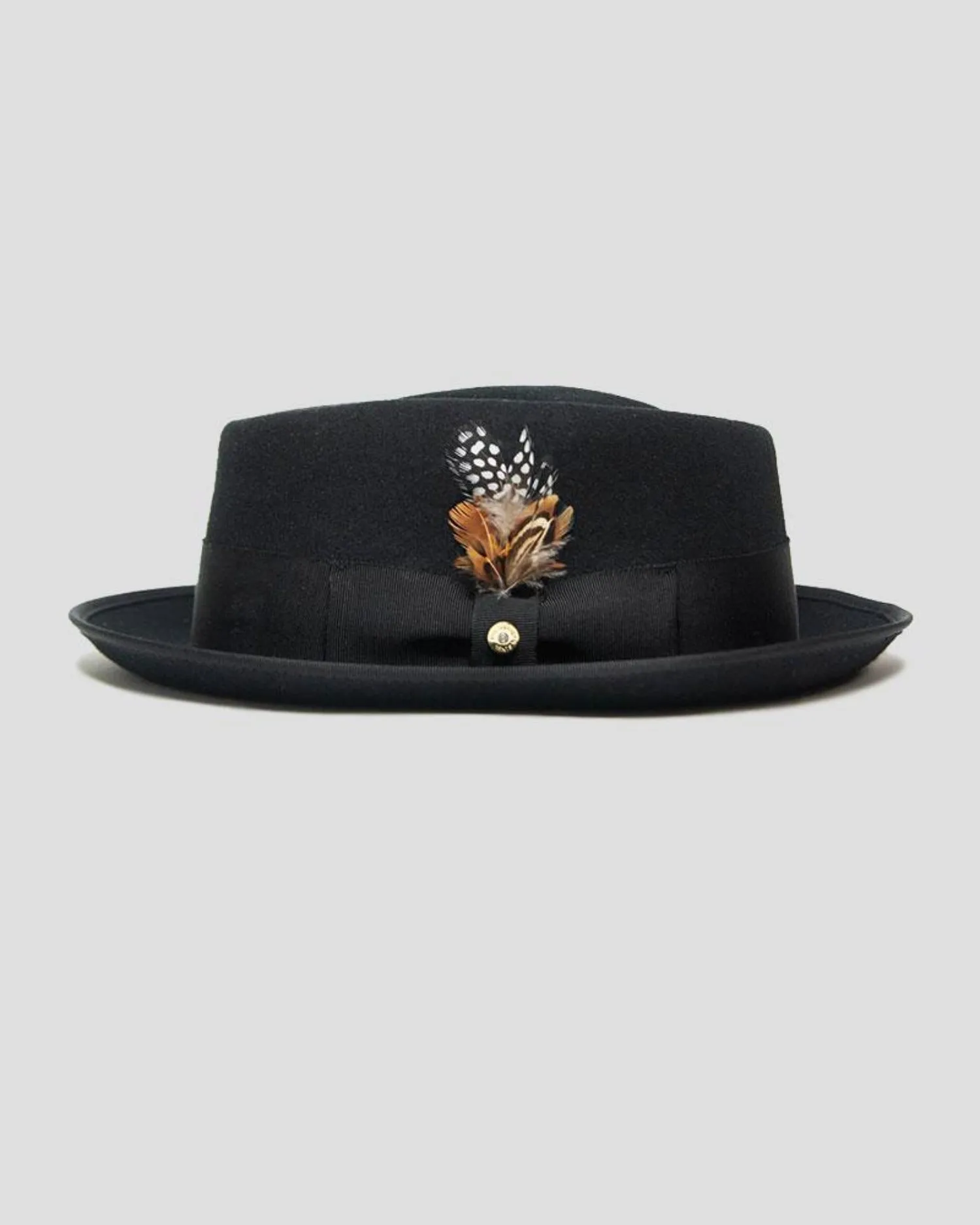 SG Braxton Porkpie Fedora Hat - Black sold by Southern Gents