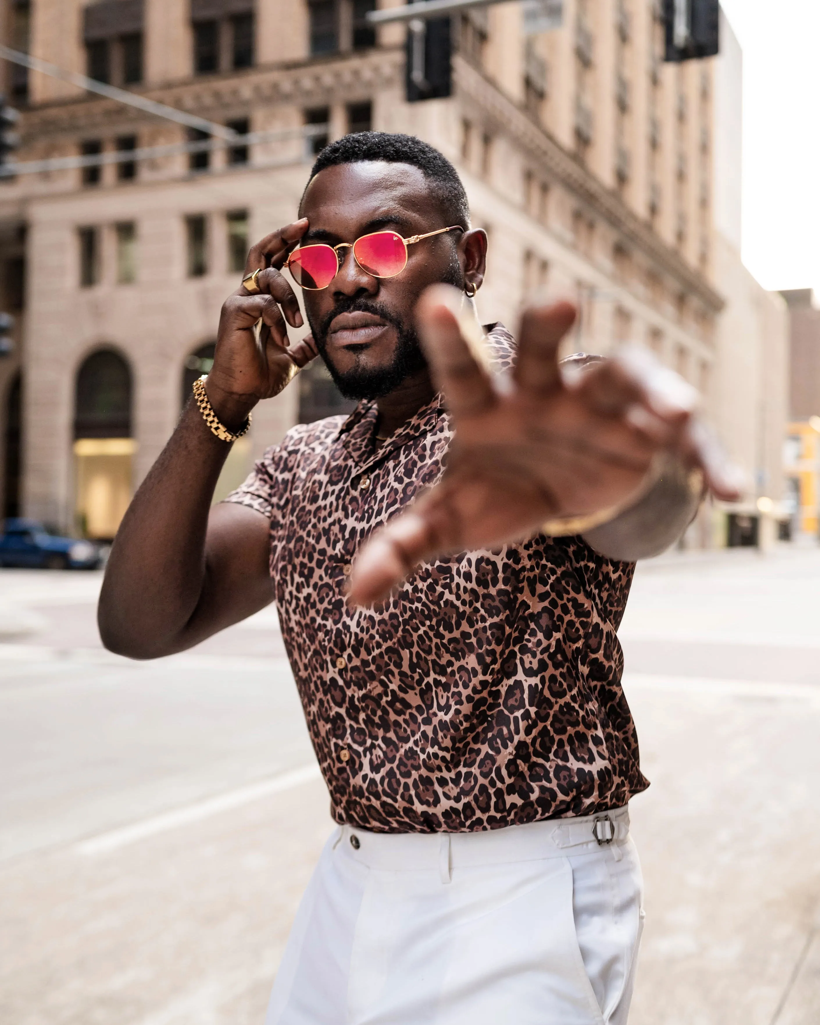SG Camp Collar Shirt - Leopard sold by Southern Gents product image thumbnail 2