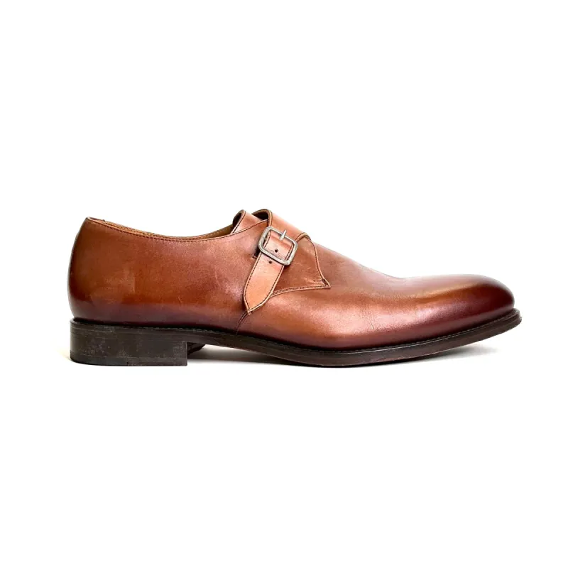 SG SAMPLE Oliver Single Monkstrap – Cognac (Final Sale) sold by Southern Gents