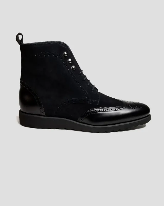 SG Rogue Sport Wingtip Boots V1 – Triple Black sold by Southern Gents