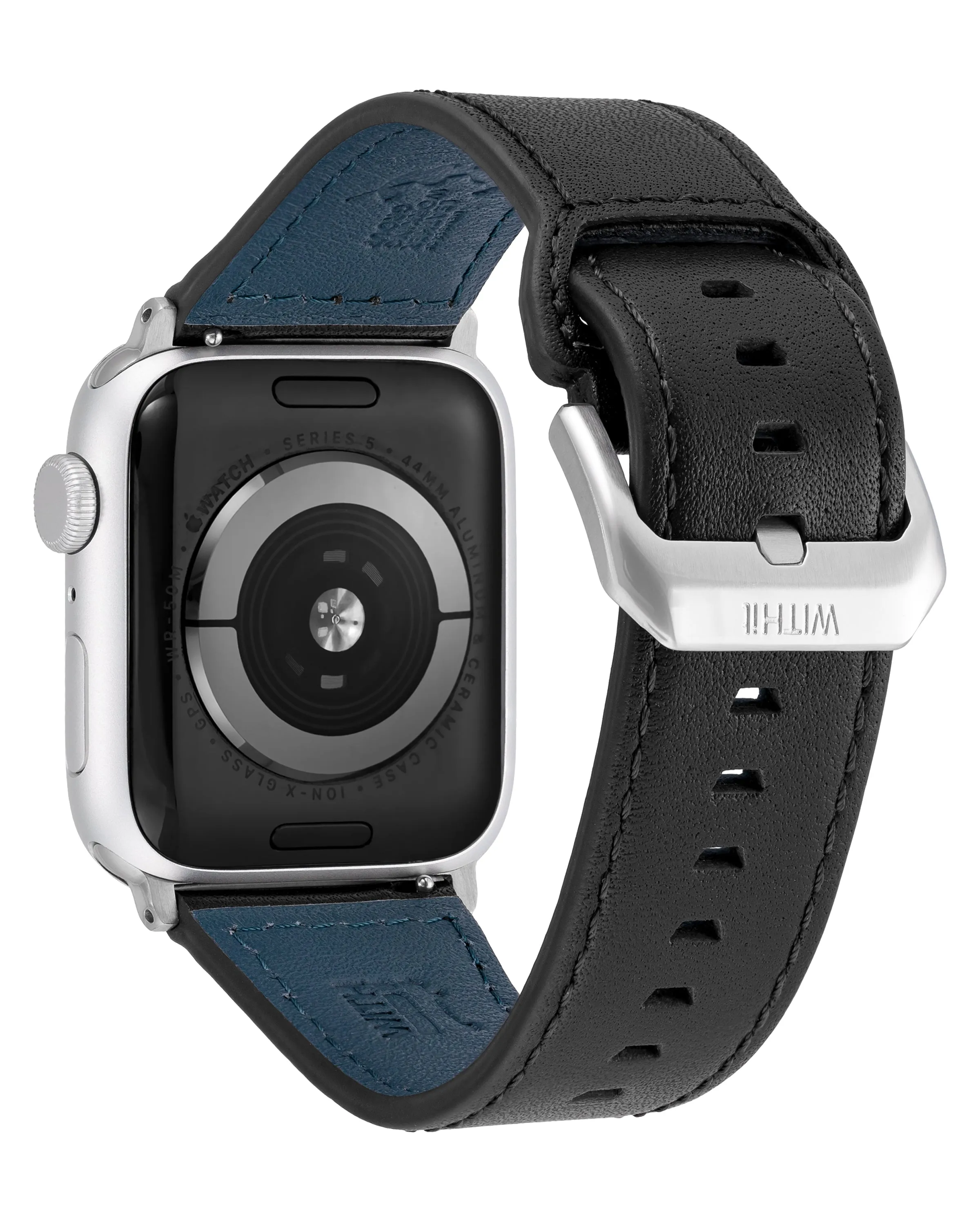 Stitched Leather Keeperless Strap for Apple Watch® sold by WITHiit product image thumbnail 3