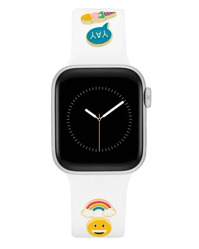 Band Candy Smooth Silicone Band and Happy Charm Set for Apple Watch® sold by WITHiit