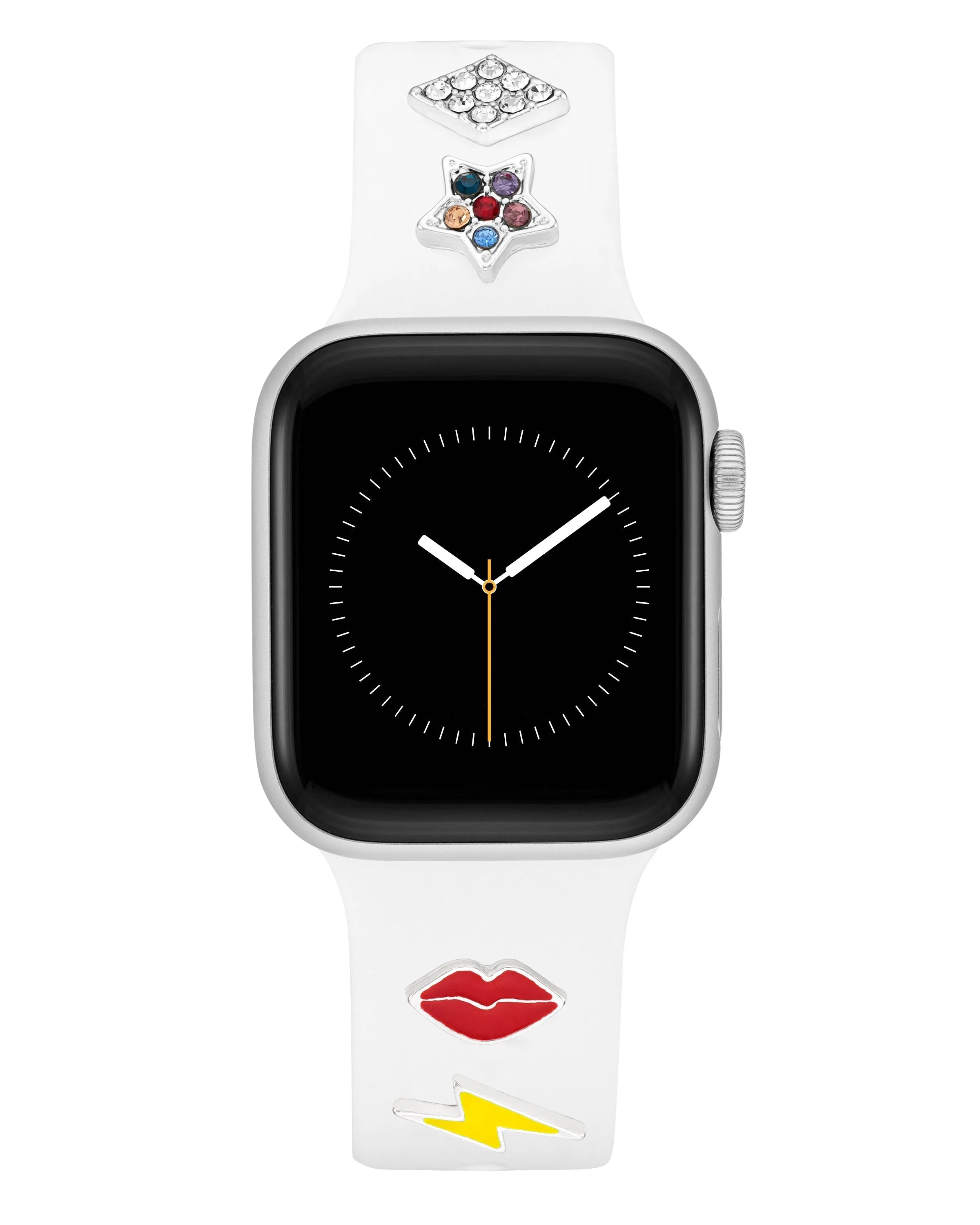 Band Candy Smooth Silicone Band and Glamour Charm Set for Apple Watch® sold by WITHiit