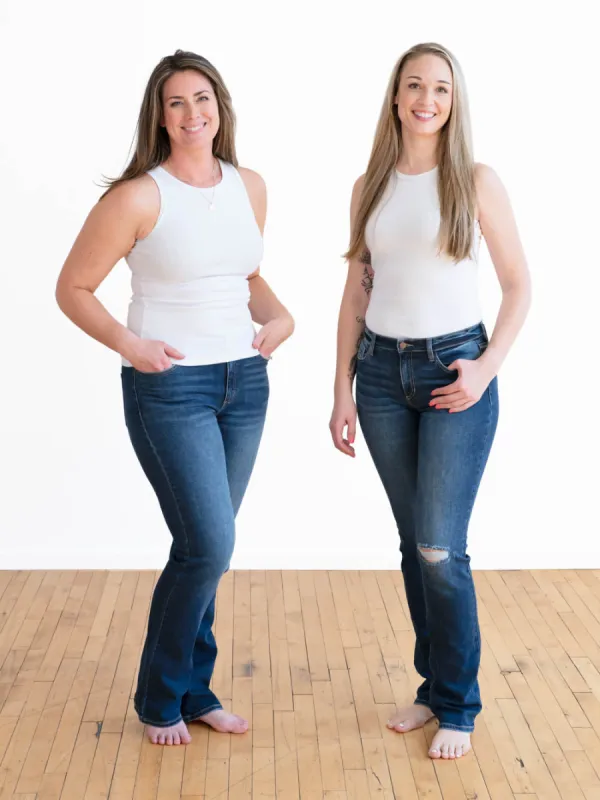 Harlow Tall Straight Leg Jean - Midnight Wash made by Amalli Talli