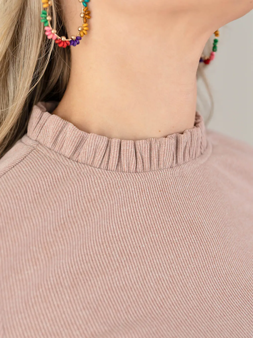 Ruby Tall Ribbed Long Sleeve - Deep Sage sold by Amalli Talli product image thumbnail 5