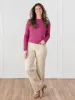 AT Favorite Ribbed Tall Tee - Raspberry sold by Amalli Talli