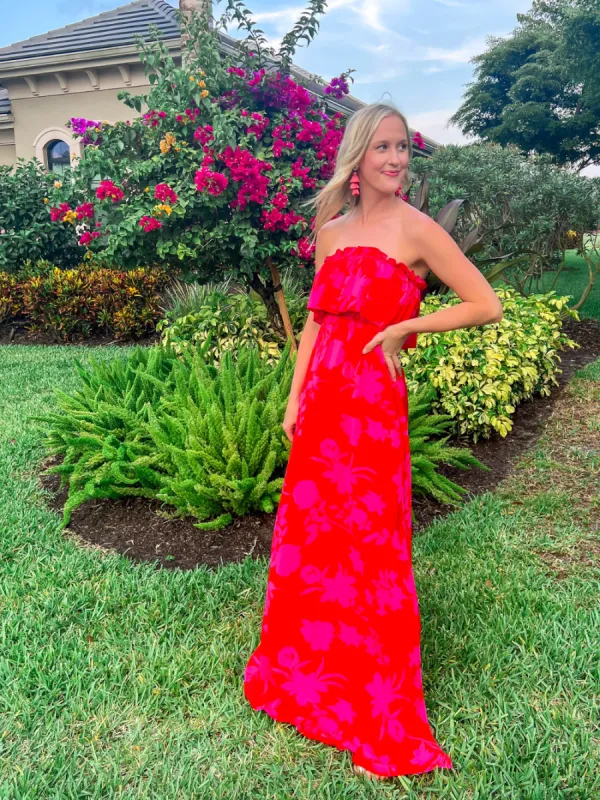 Tropics Tall Maxi Dress sold by Amalli Talli