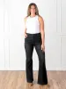 Esme Tall Flare Jean - Washed Black Wash sold by Amalli Talli