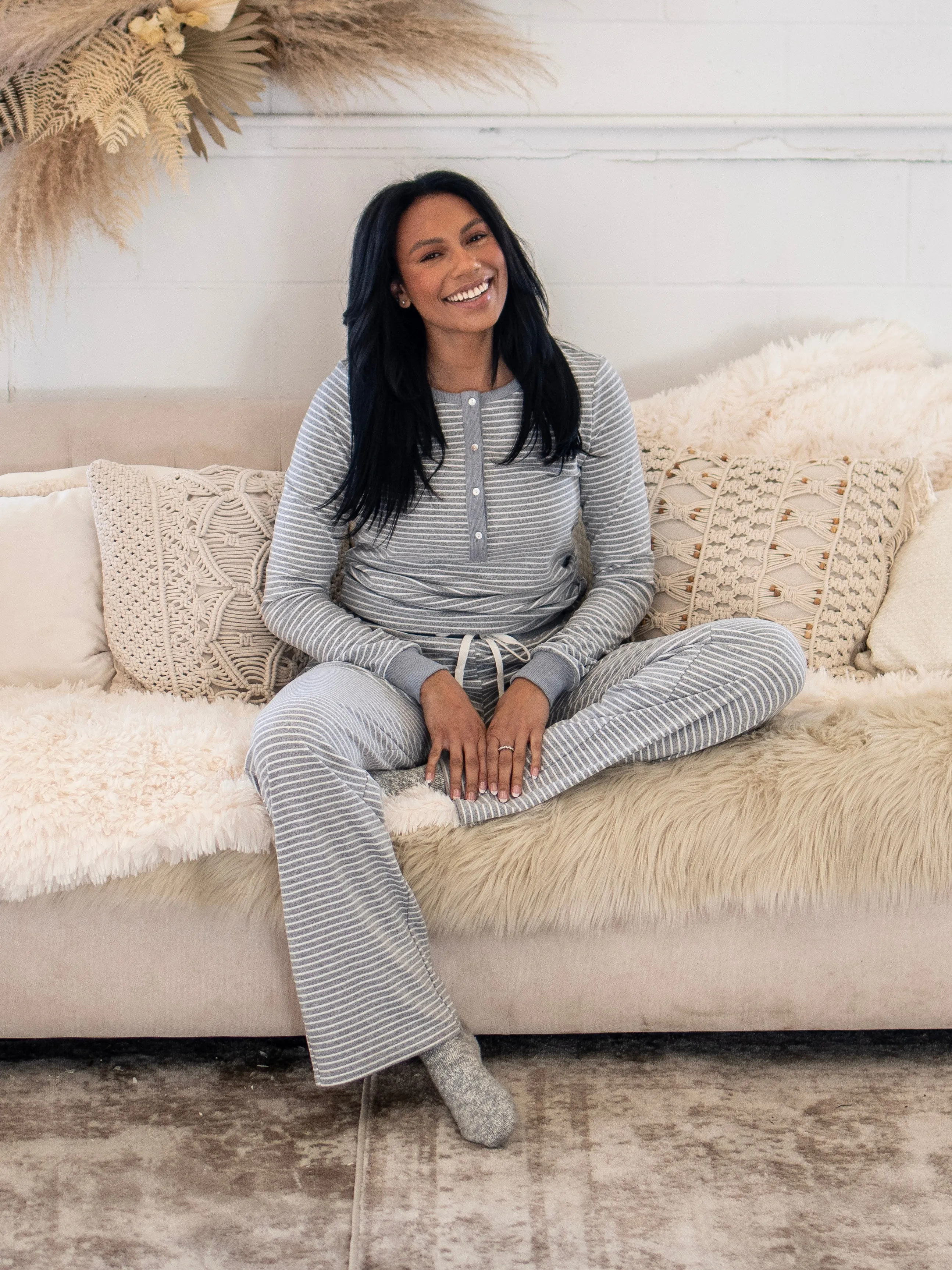 Striped Tall Pajama Top sold by Amalli Talli product image thumbnail 2