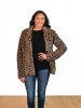 Leopard Faux Fur Tall Coat - FINAL SALE sold by Amalli Talli