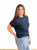 Boyfriend Crew Neck Tall Tee - Navy sold by Amalli Talli