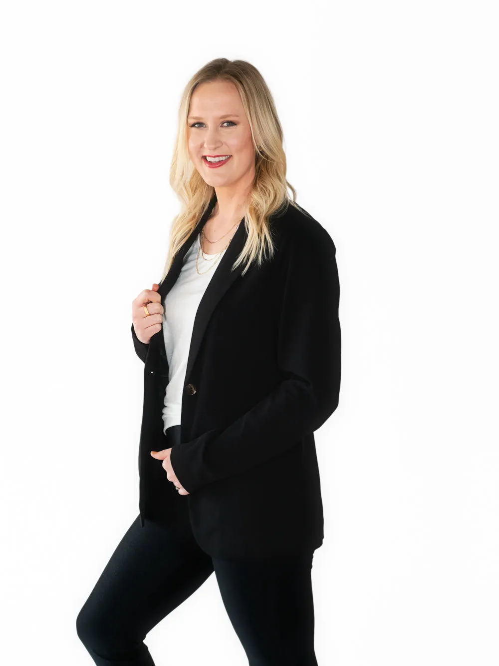Black Tall Blazer sold by Amalli Talli product image thumbnail 3