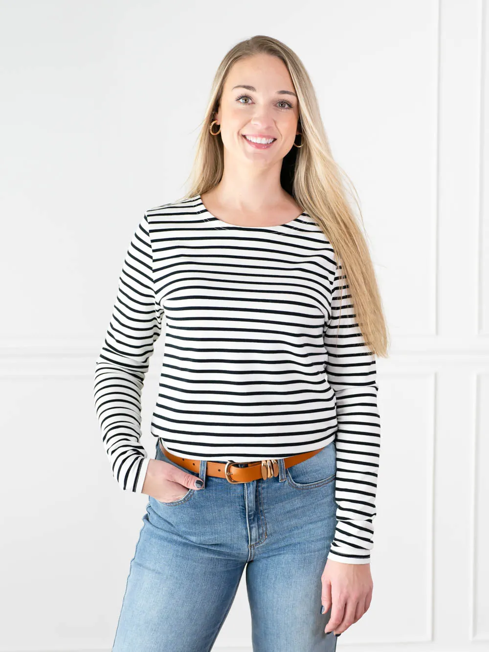 Mae Striped Tall Long Sleeve sold by Amalli Talli