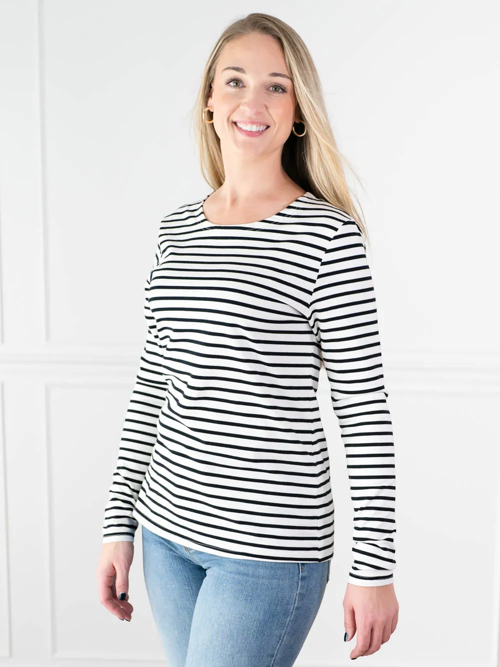 Mae Striped Tall Long Sleeve sold by Amalli Talli product image thumbnail 4