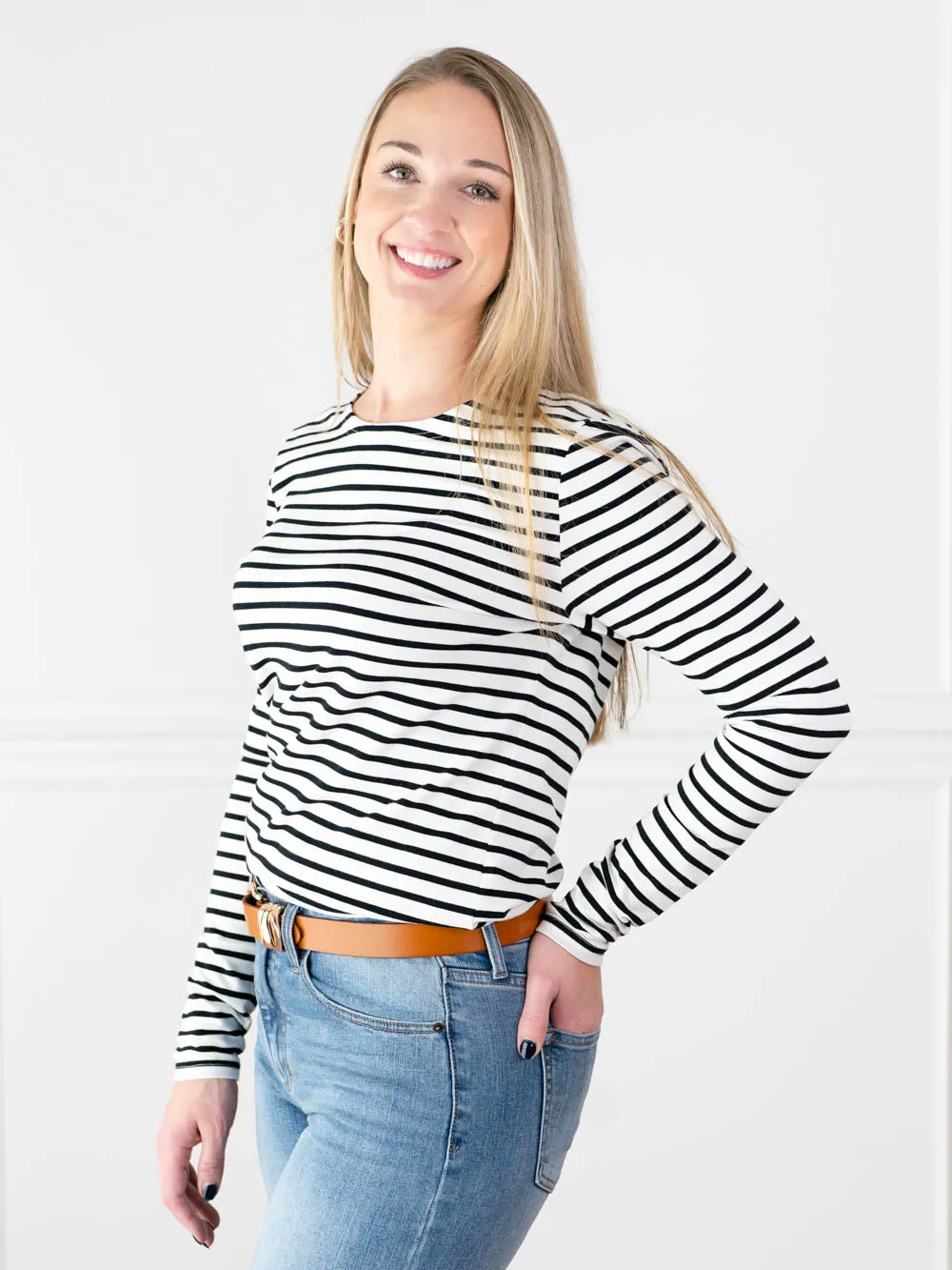 Mae Striped Tall Long Sleeve sold by Amalli Talli product image thumbnail 2