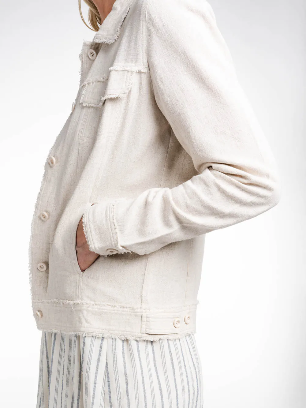 Ibiza Tall Linen Jacket sold by Amalli Talli product image thumbnail 5