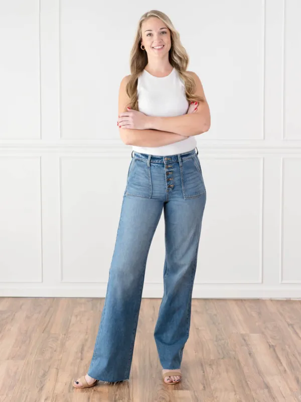 Raegan Tall Wide Leg Jeans sold by Amalli Talli