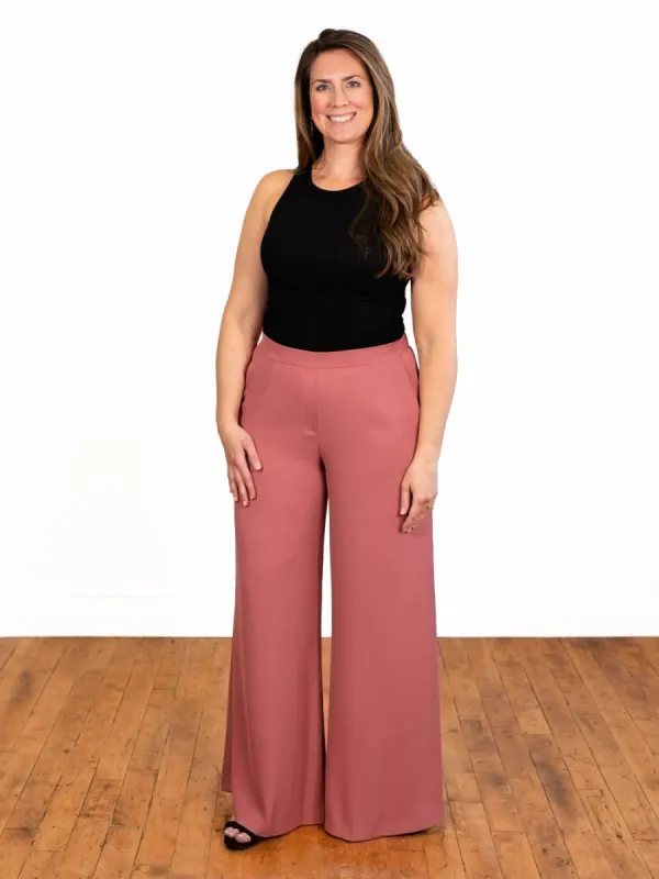 Riviera Tall Pant - Mauve sold by Amalli Talli