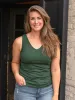 Hudson Tall Tank Top - Pine sold by Amalli Talli
