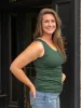 Hudson Tall Tank Top - Pine sold by Amalli Talli