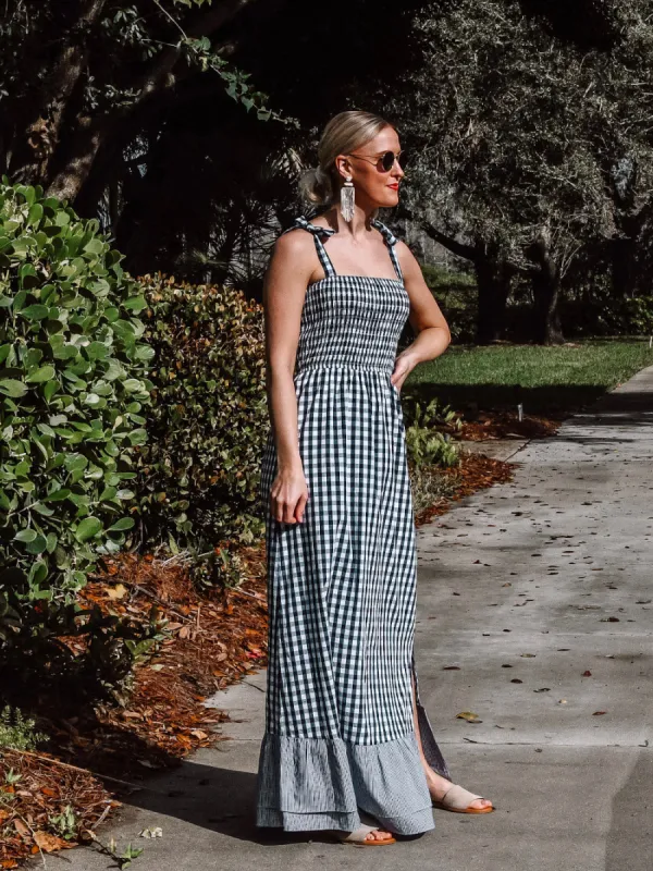 Gingham Tall Maxi Dress - FINAL SALE sold by Amalli Talli