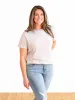 Boyfriend Crew Neck Tall Tee - Grey sold by Amalli Talli