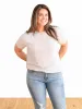 Boyfriend Crew Neck Tall Tee - Grey sold by Amalli Talli