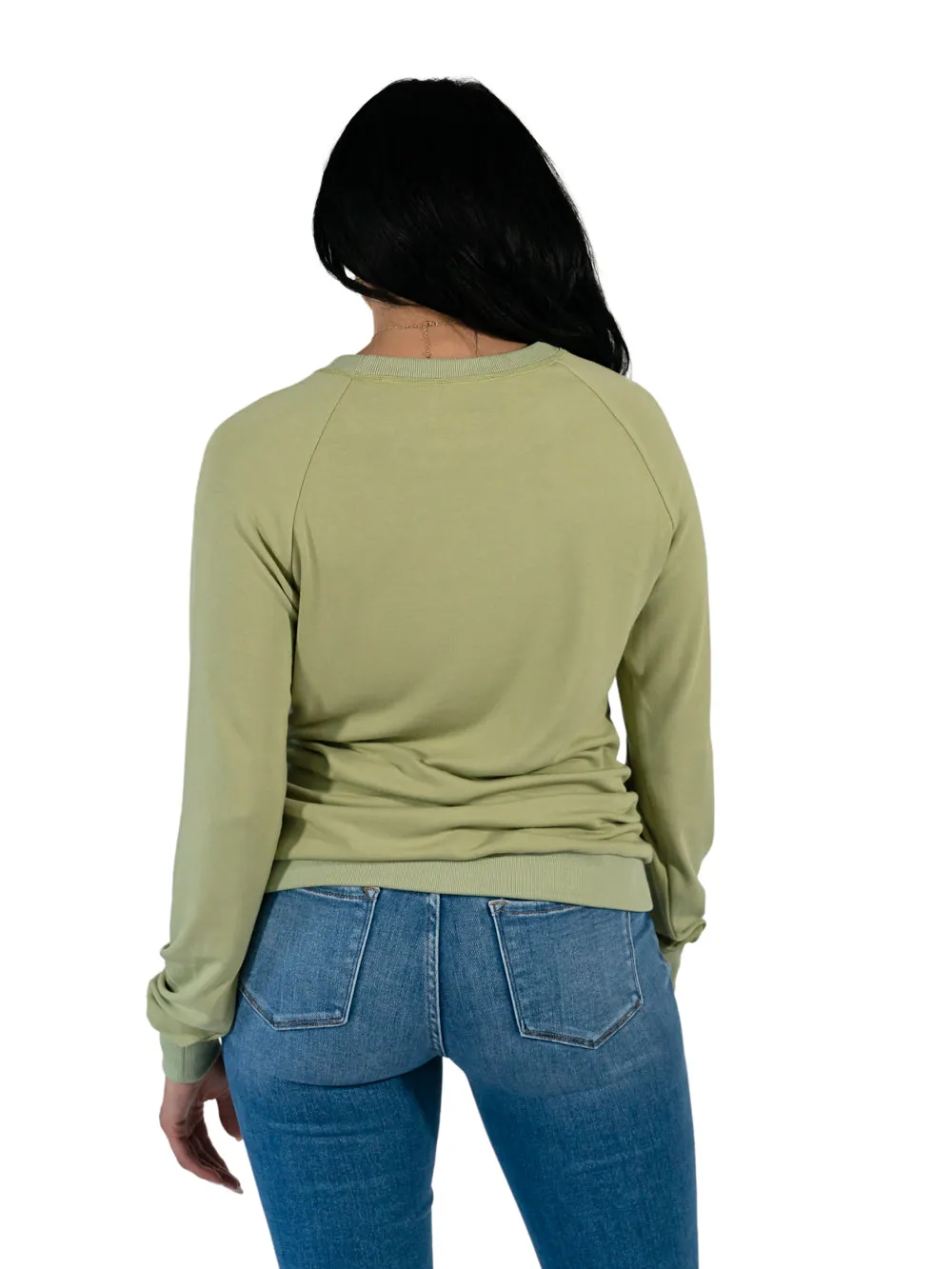 Crew Neck Tall Sweatshirt - Pistachio - FINAL SALE sold by Amalli Talli product image thumbnail 4