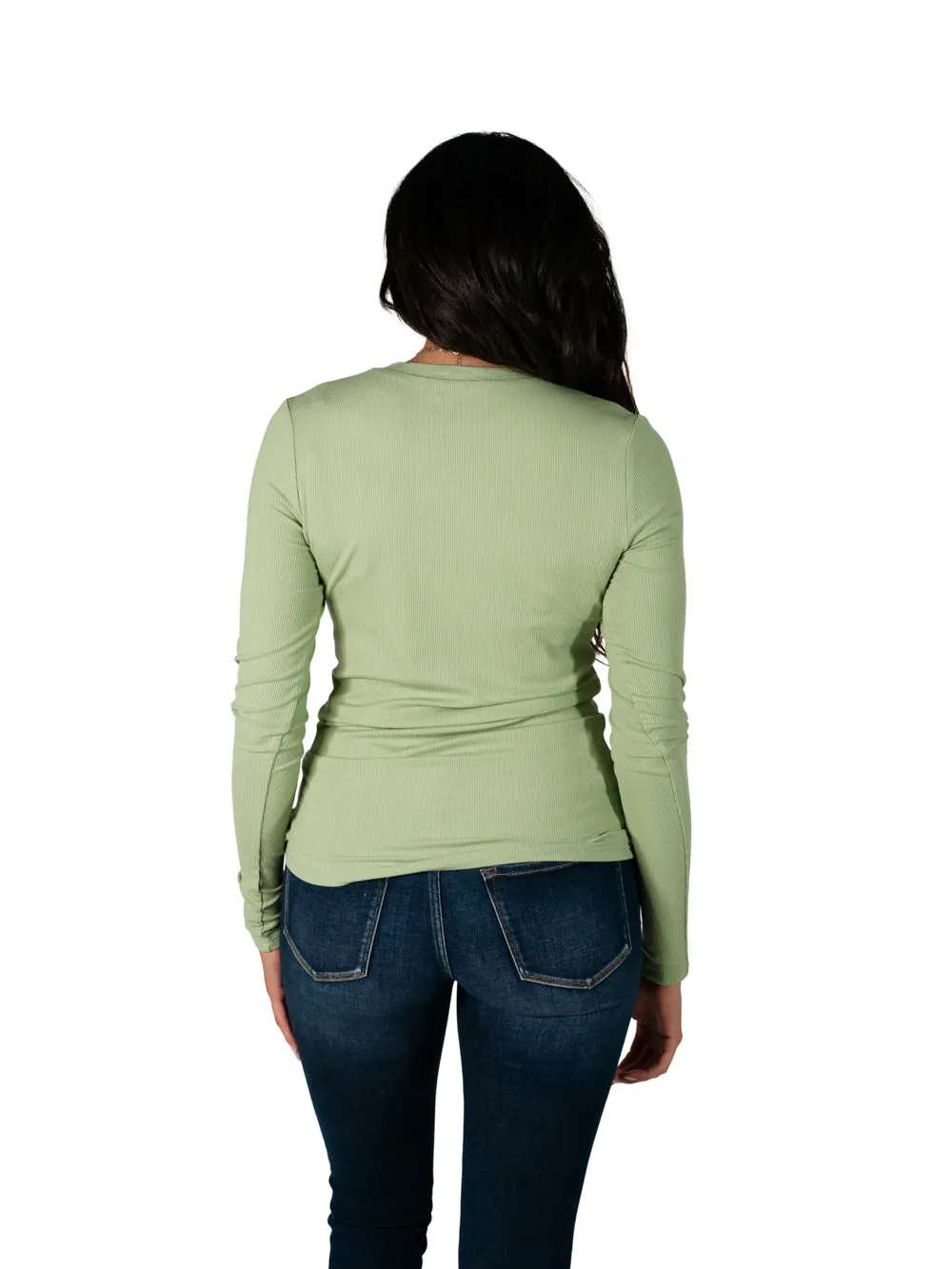Ribbed Long Sleeve Tall Tee - Olive Green sold by Amalli Talli product image thumbnail 4