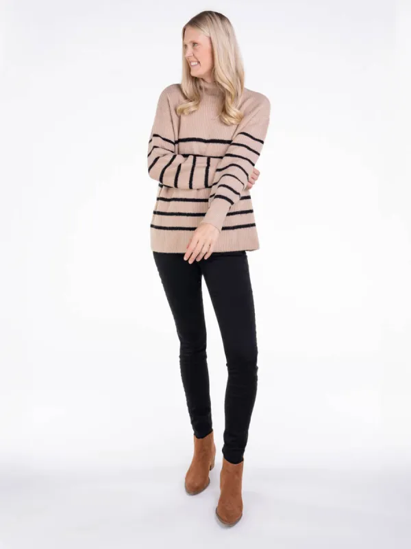 Shea Striped Tall Sweater sold by Amalli Talli