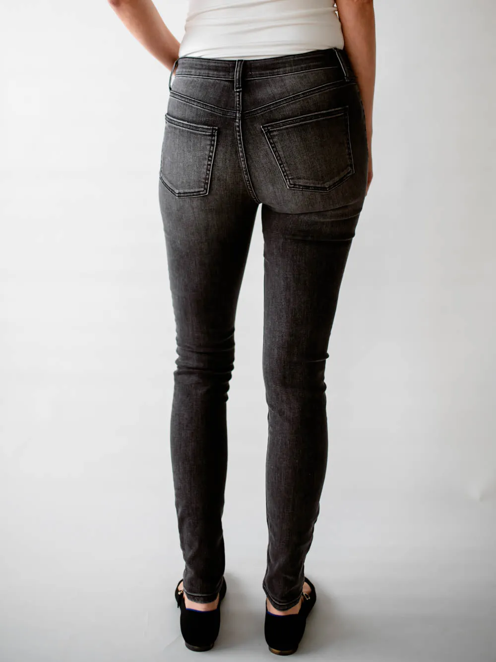 Reid Tall High Rise Skinny Jean - Grey Wash sold by Amalli Talli product image thumbnail 5