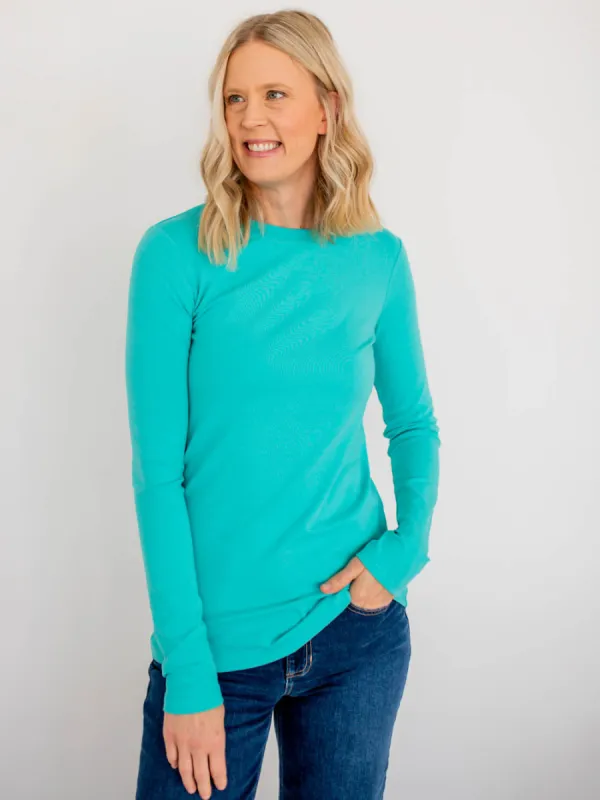 Crème de la Crème Tall Tee - Teal sold by Amalli Talli