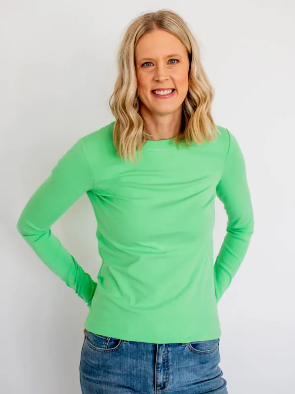 Crème de la Crème Tall Tee - Lime sold by Amalli Talli