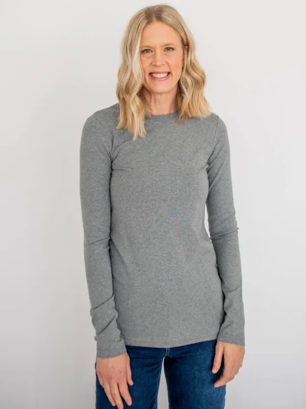 Crème de la Crème Tall Tee - Dark Grey sold by Amalli Talli