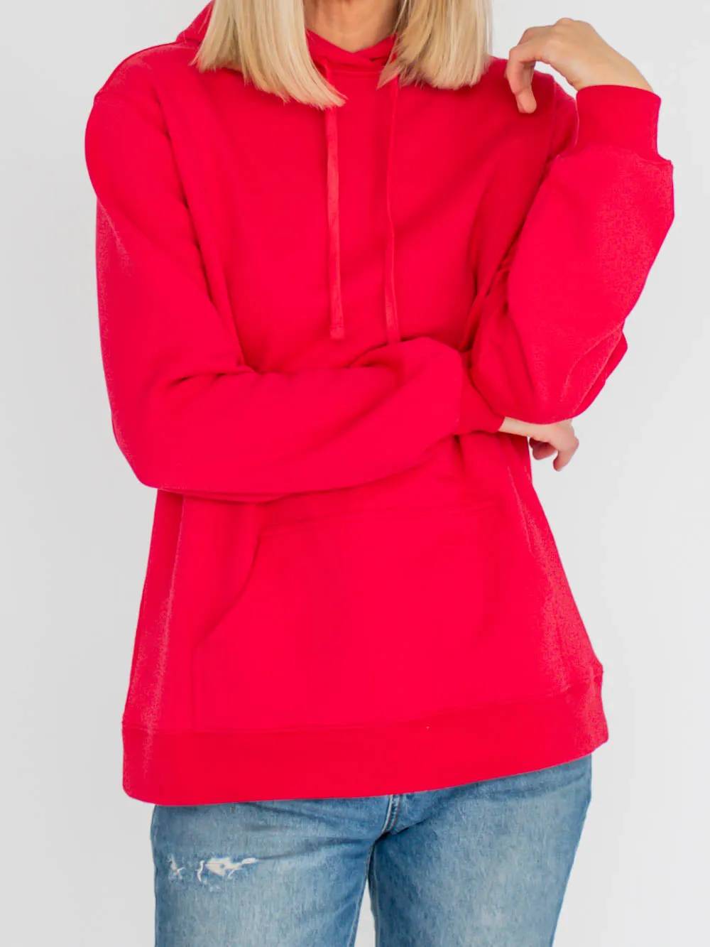 Favorite Tall Hoodie Sweatshirt - Red sold by Amalli Talli product image thumbnail 2