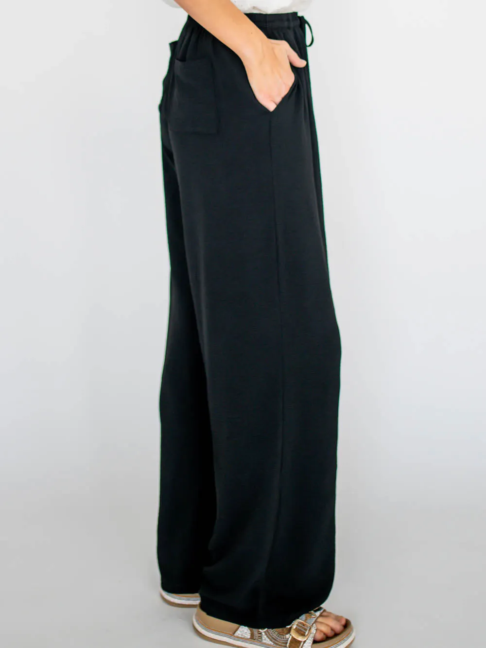 Panama Tall Wide Leg Pants - Black sold by Amalli Talli product image thumbnail 4