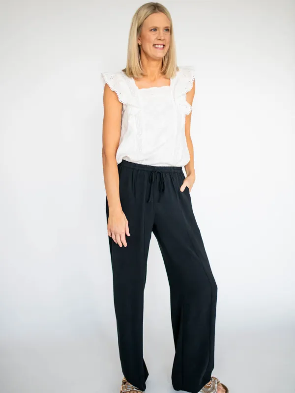 Panama Tall Wide Leg Pants - Black sold by Amalli Talli