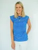 Kally Striped Tall Tank - Blue/White sold by Amalli Talli