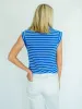 Kally Striped Tall Tank - Blue/White sold by Amalli Talli