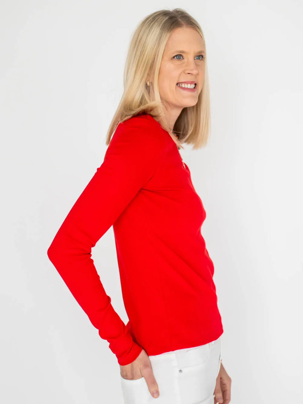 Crème de la Crème Tall Tee - Red sold by Amalli Talli product image thumbnail 4