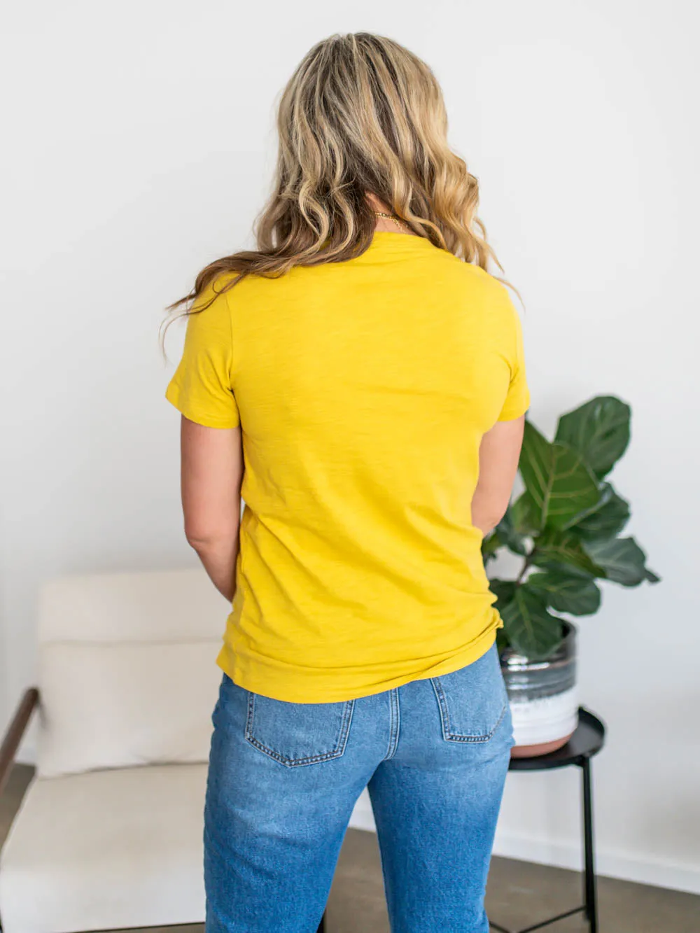 The OG Cotton Tall Tee - Butterscotch sold by Amalli Talli product image thumbnail 3