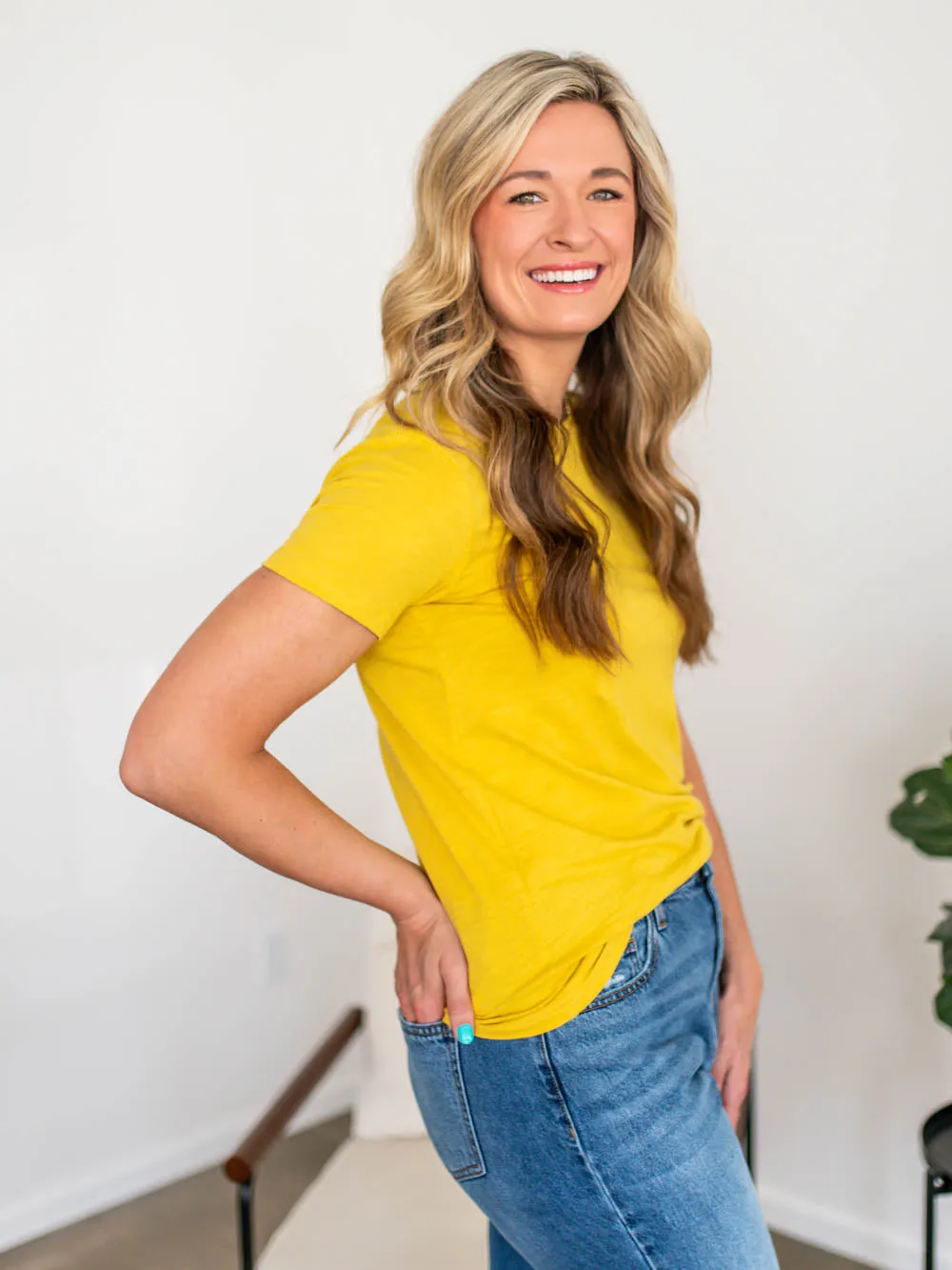 The OG Cotton Tall Tee - Butterscotch sold by Amalli Talli product image thumbnail 2